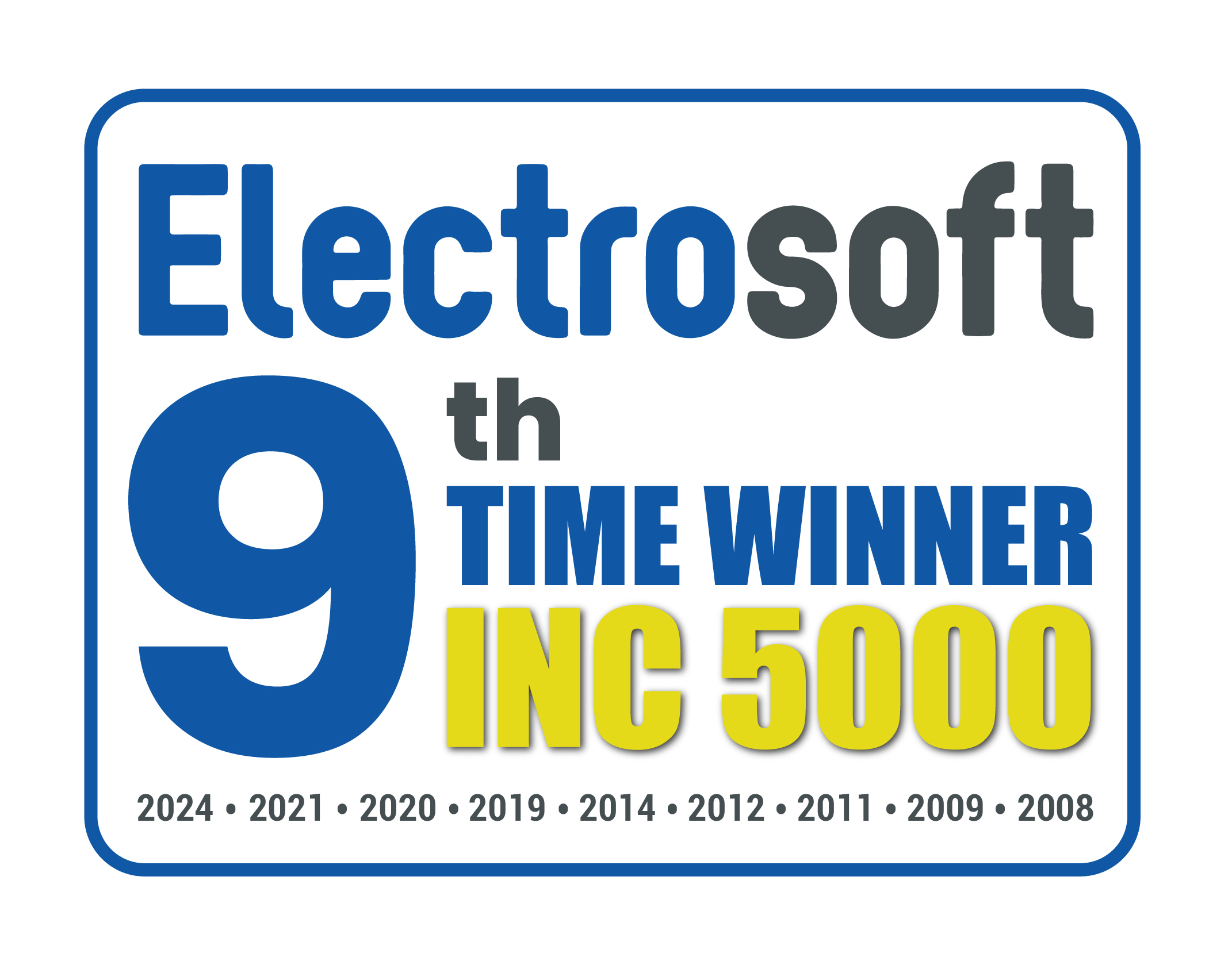 Electrosoft Earns a Place on the Inc. 5000 for the Ninth Time